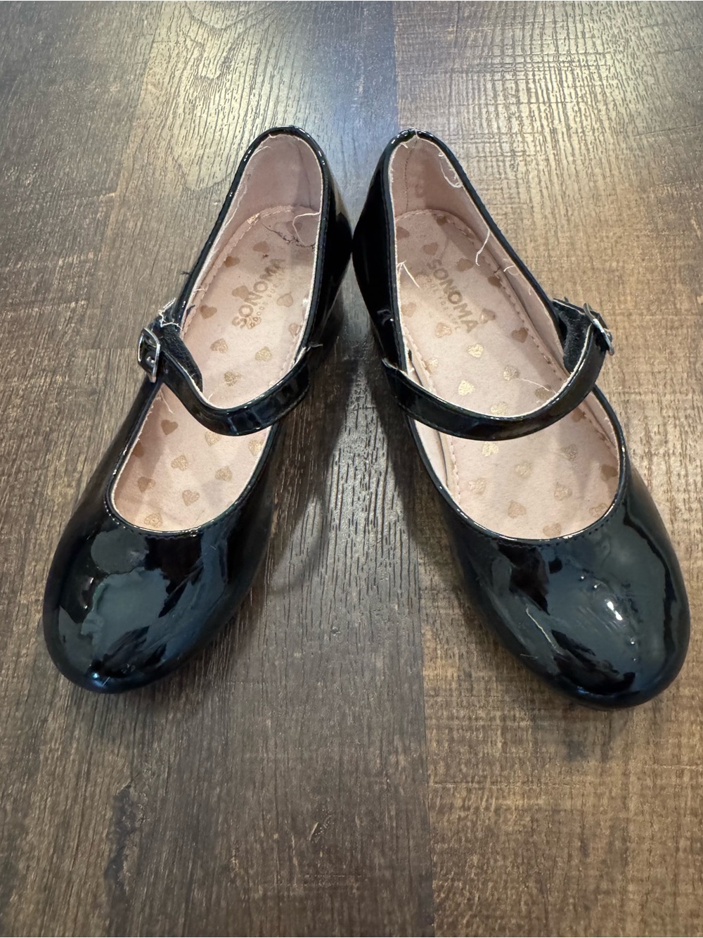 Sonoma Black Patent Mary Jane Girls Dress Shoes